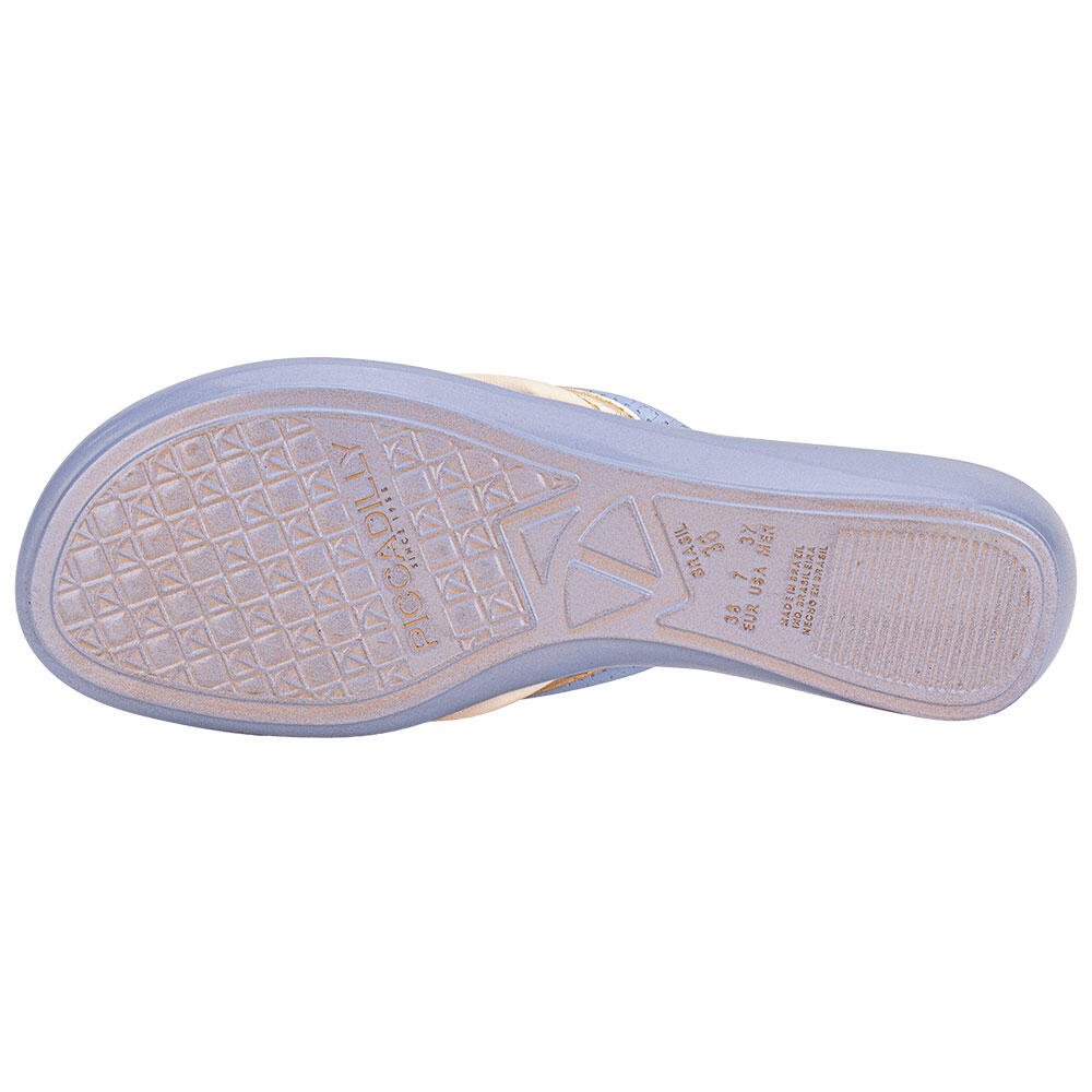 TAMANCO FEMININO FLAT PICCADILLY 500374 Azul 4