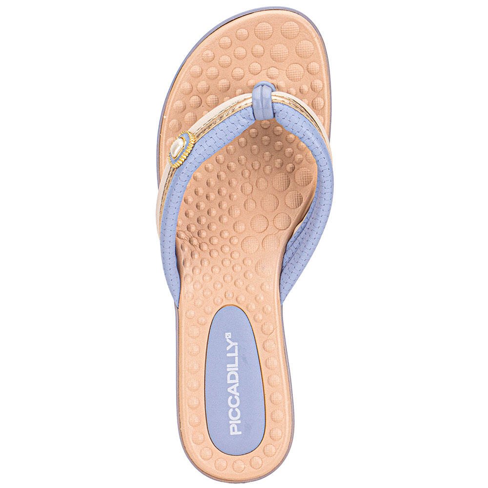 TAMANCO FEMININO FLAT PICCADILLY 500374 Azul 5