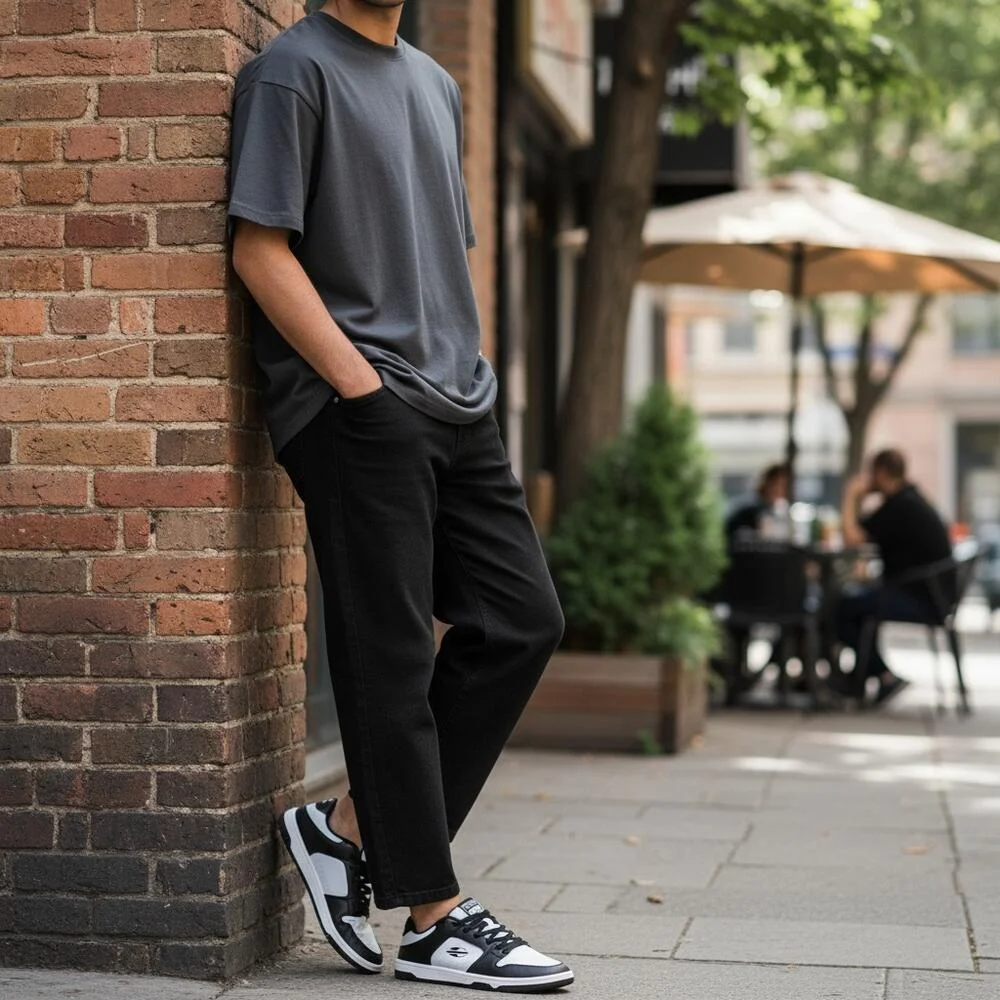 TÊNIS MASCULINO ACTION MORMAII 203396 Branco/Preto 2