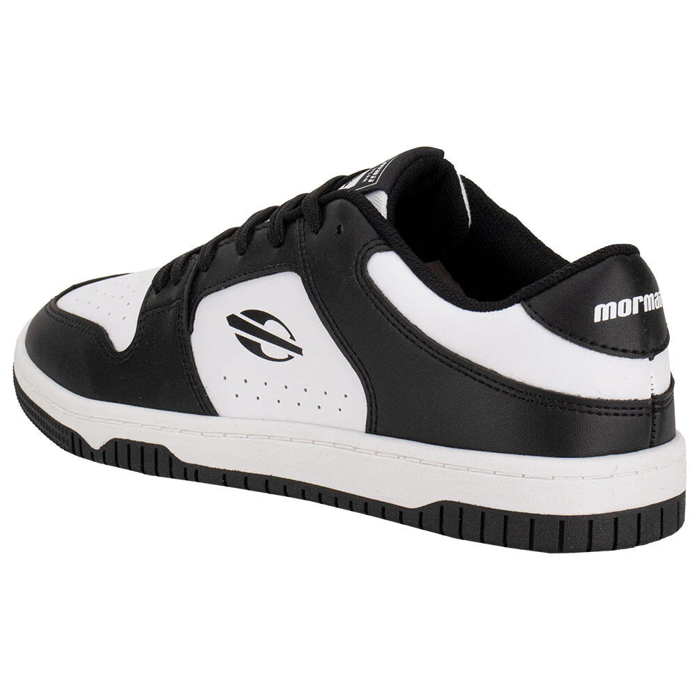 TÊNIS MASCULINO ACTION MORMAII 203396 Branco/Preto 3