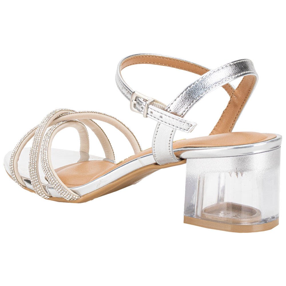 SANDÁLIA FEMININA SALTO GROSSO VIZZANO 6442112 Prata 3