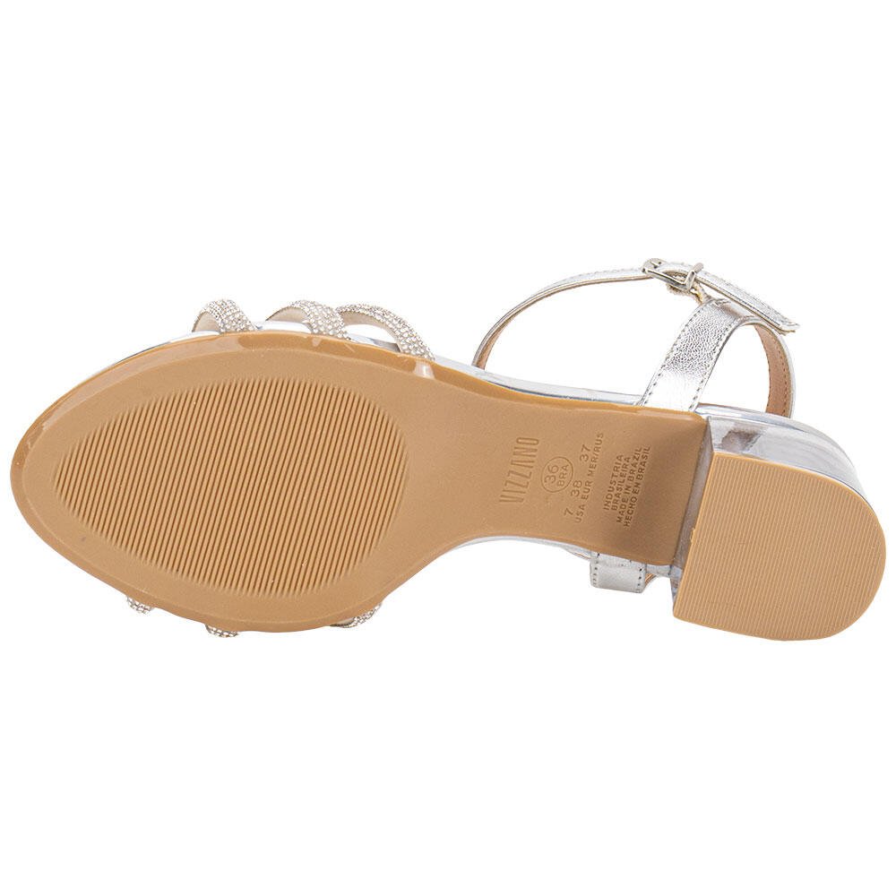 SANDÁLIA FEMININA SALTO GROSSO VIZZANO 6442112 Prata 4