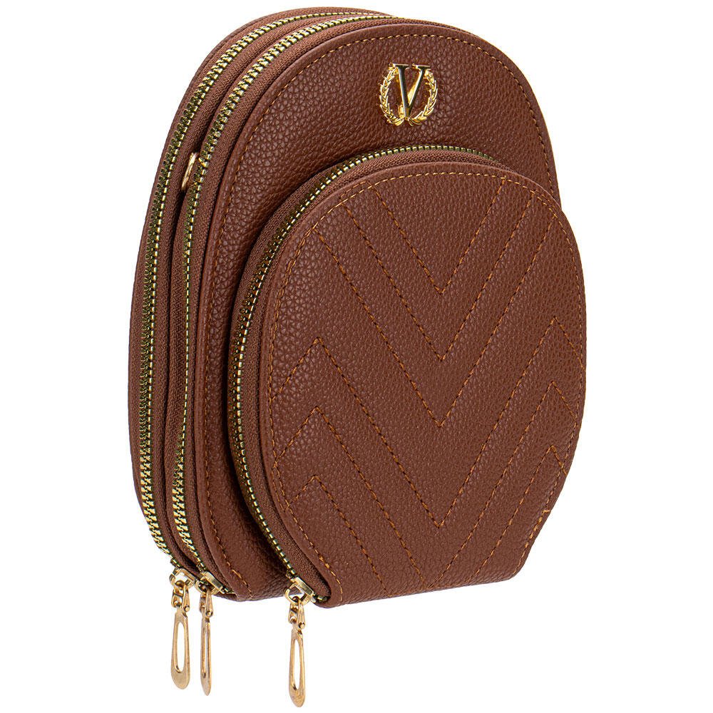 BOLSA FEMININA TRANSVERSAL H.E W09 Marrom 3