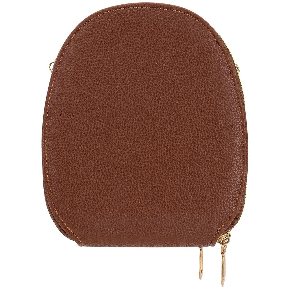 BOLSA FEMININA TRANSVERSAL H.E W09 Marrom 4