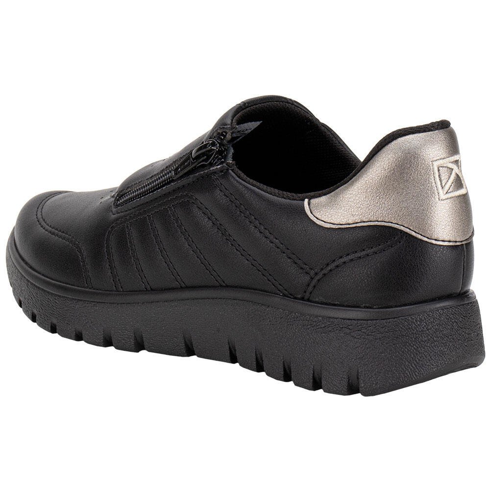 TÊNIS FEMININO SLIP ON PICCADILLY 950047 Preto 3