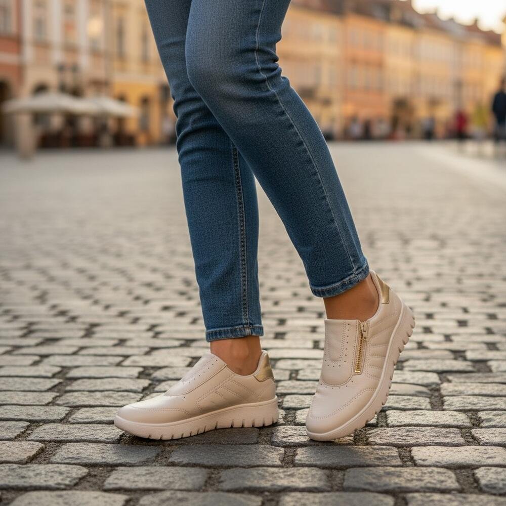 TÊNIS FEMININO SLIP ON PICCADILLY 950047 Branco 2