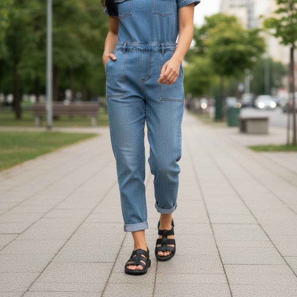 SANDÁLIA FEMININA FLAT MODARE 7206205 Preto 2