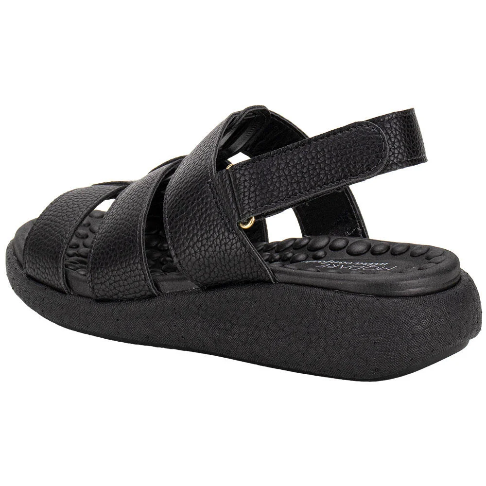 SANDÁLIA FEMININA FLAT MODARE 7206205 Preto 3