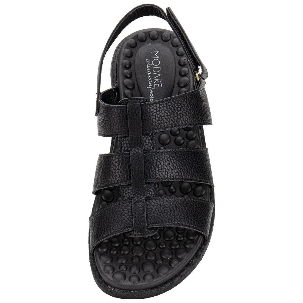 SANDÁLIA FEMININA FLAT MODARE 7206205 Preto 5