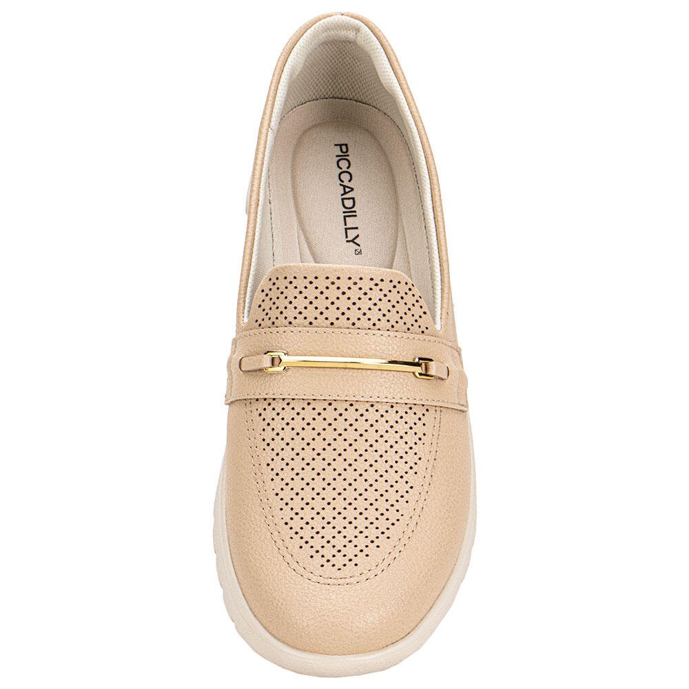 TÊNIS FEMININO SLIP ON VICK PICCADILLY 950046 Bege 5