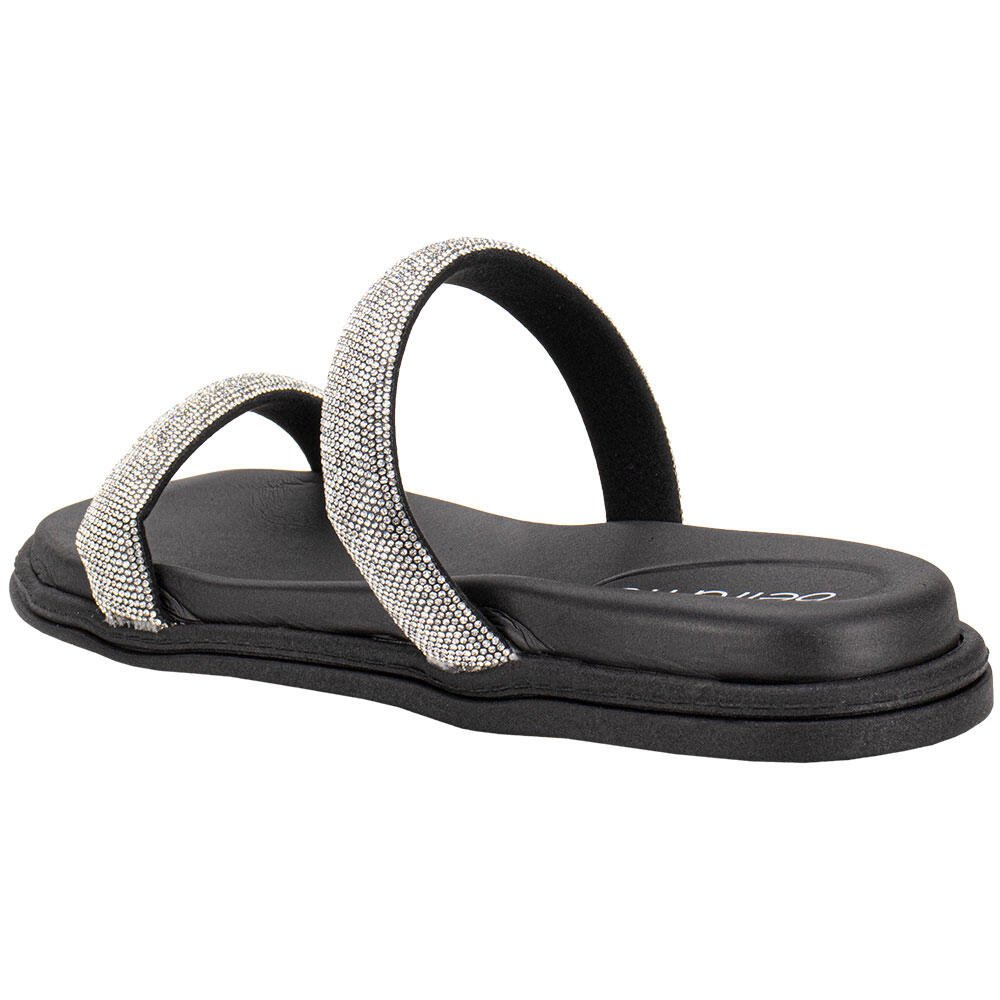 TAMANCO FEMININO FLAT BEIRA RIO 8488122 Preto/Prata 3