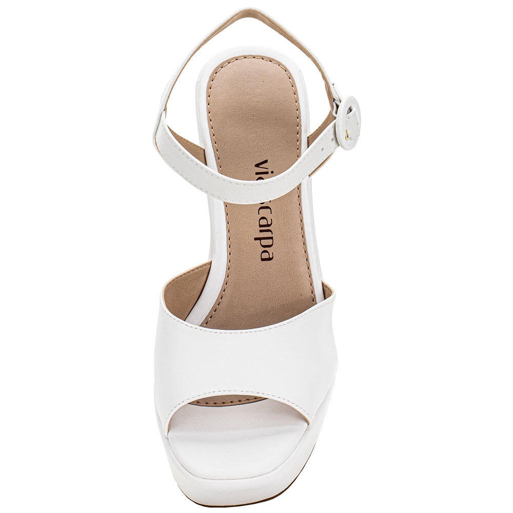 SANDÁLIA FEMININA MEIA PATA VIA SCARPA 131012867 Branco 5