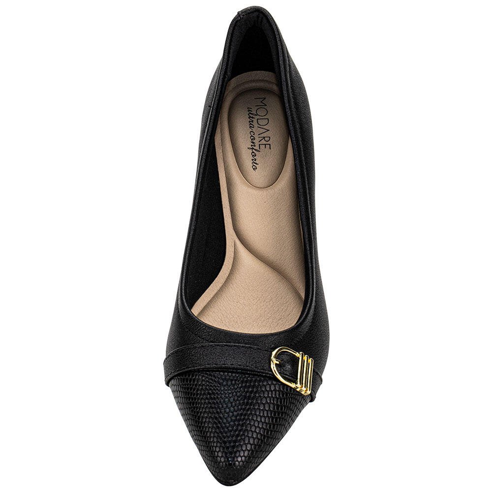 SAPATO FEMININO SALTO GROSSO MODARE 7340134 Preto 5