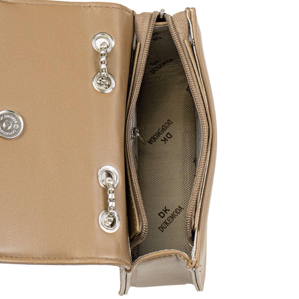 BOLSA FEMININA TRANSVERSAL H.E CY025 Bege 5