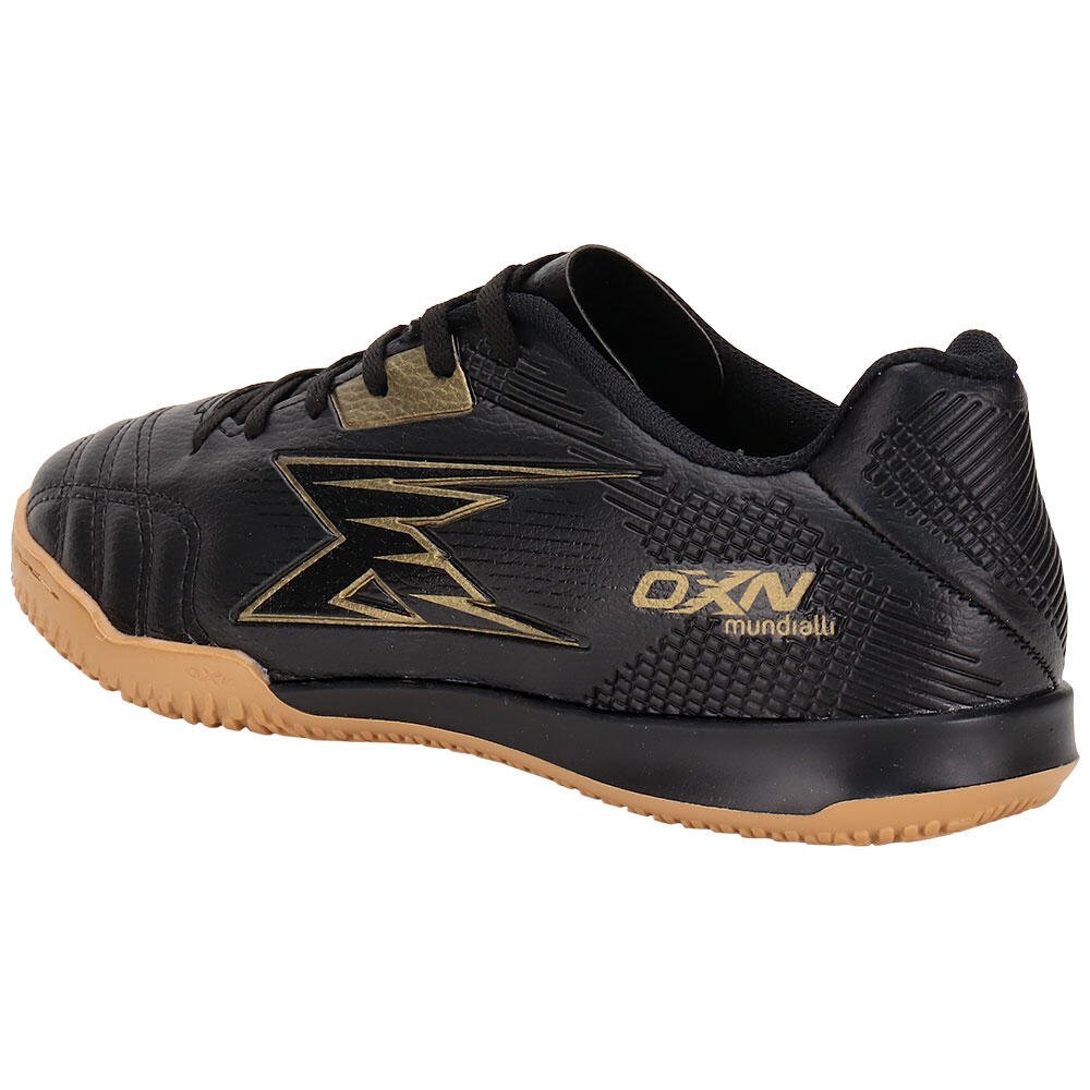 CHUTEIRA MASCULINA FUTSAL MUNDIALLI 4 OXN 390 Preto/Dourado 3