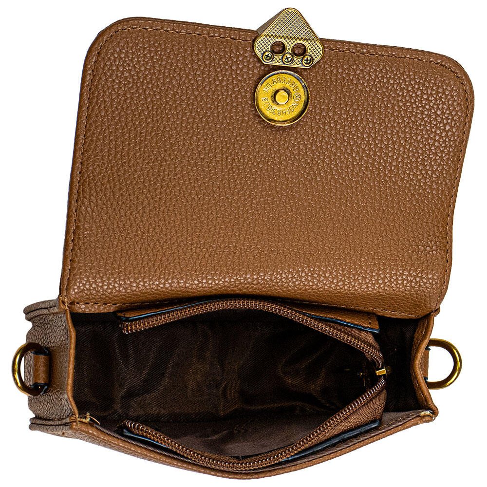 BOLSA FEMININA PEQUENA H.E SX-6031 Taupe 5