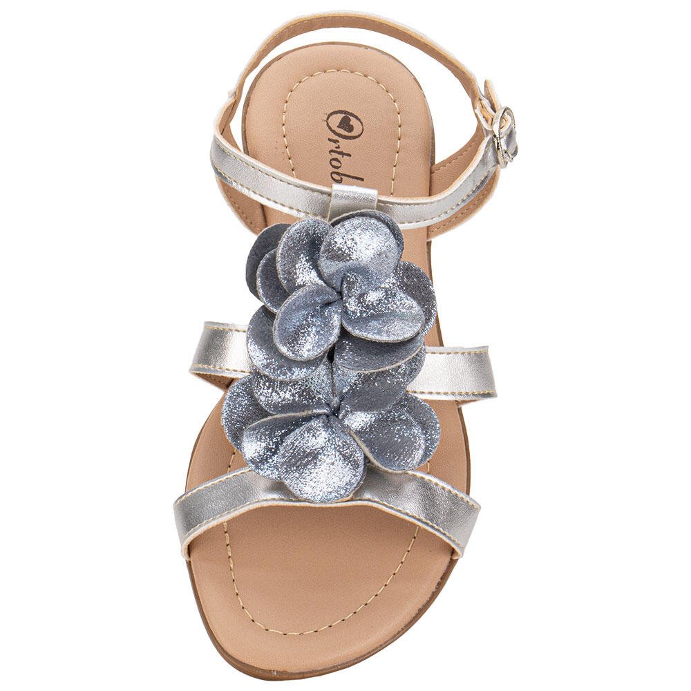 SANDÁLIA INFANTIL ORTOBABY 20042 Prata 5