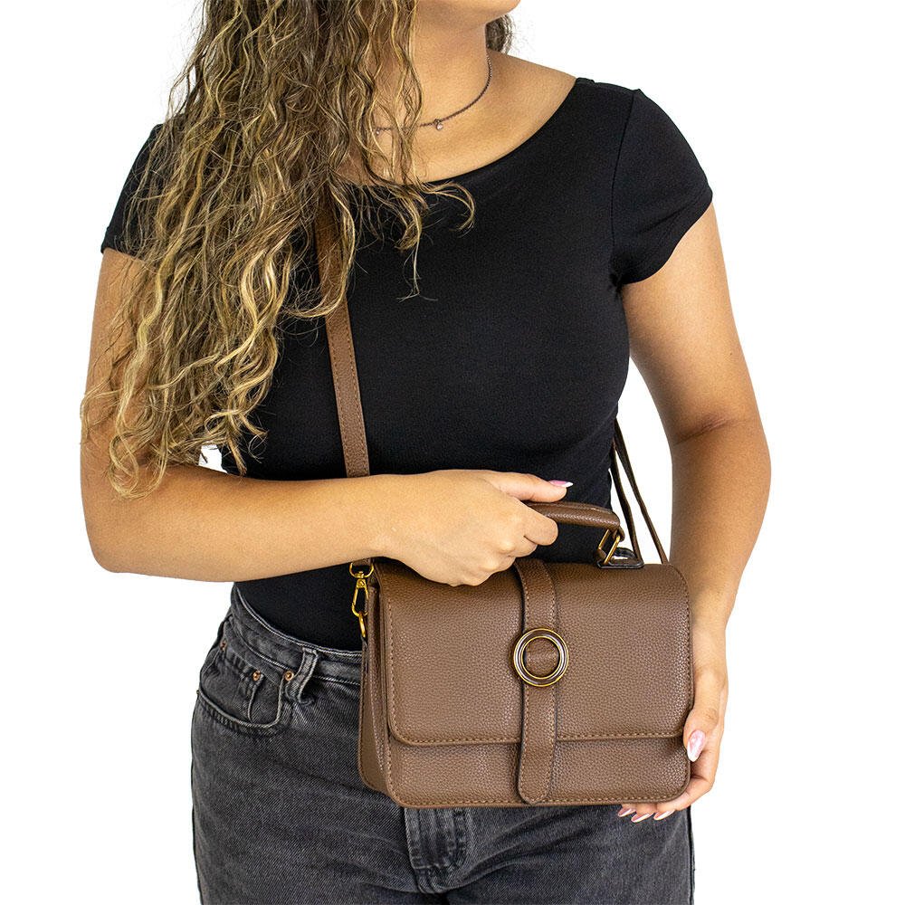 BOLSA FEMININA H.E SX-6037 Marrom 2