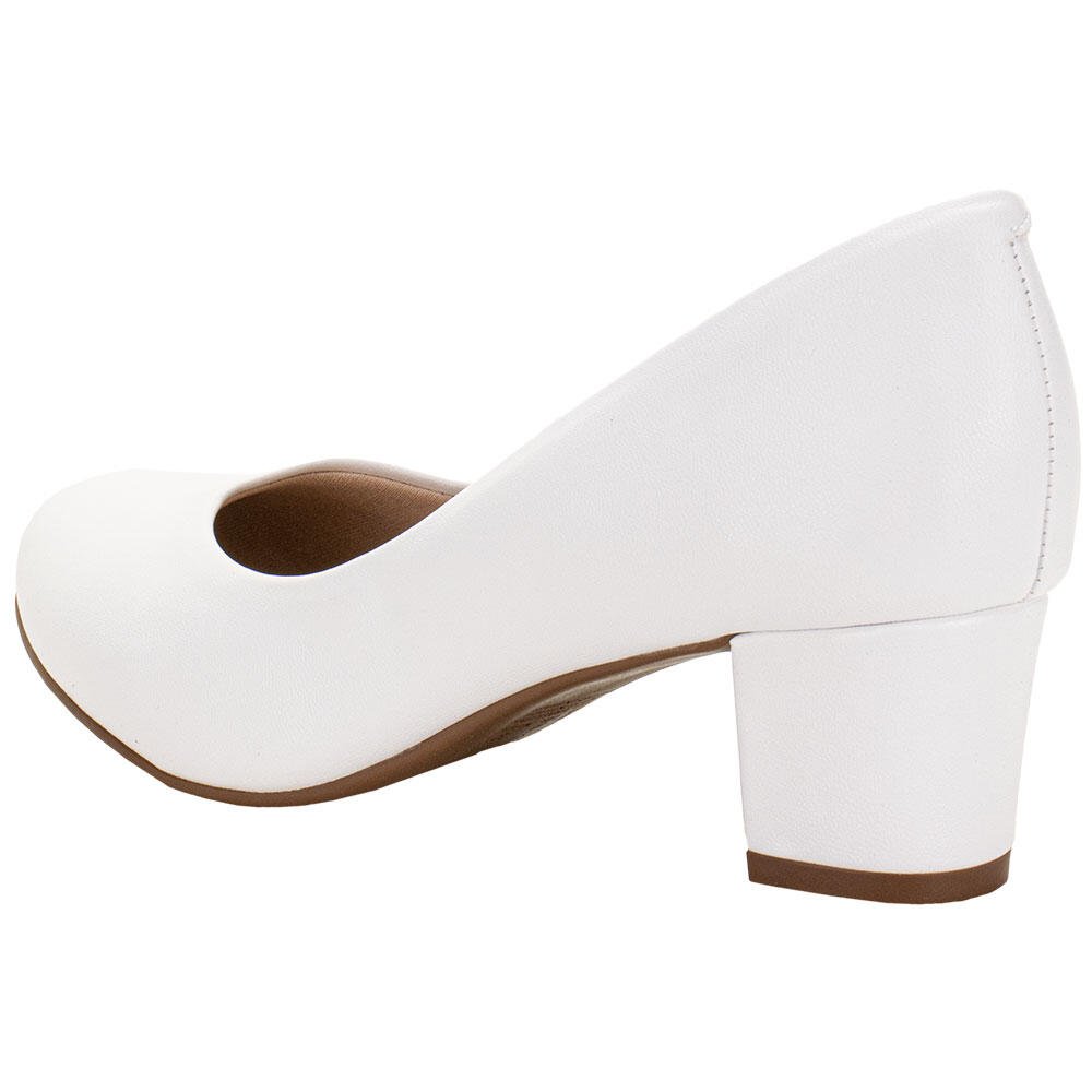SAPATO FEMININO SALTO GROSSO BEIRA RIO 4777409 Branco 3