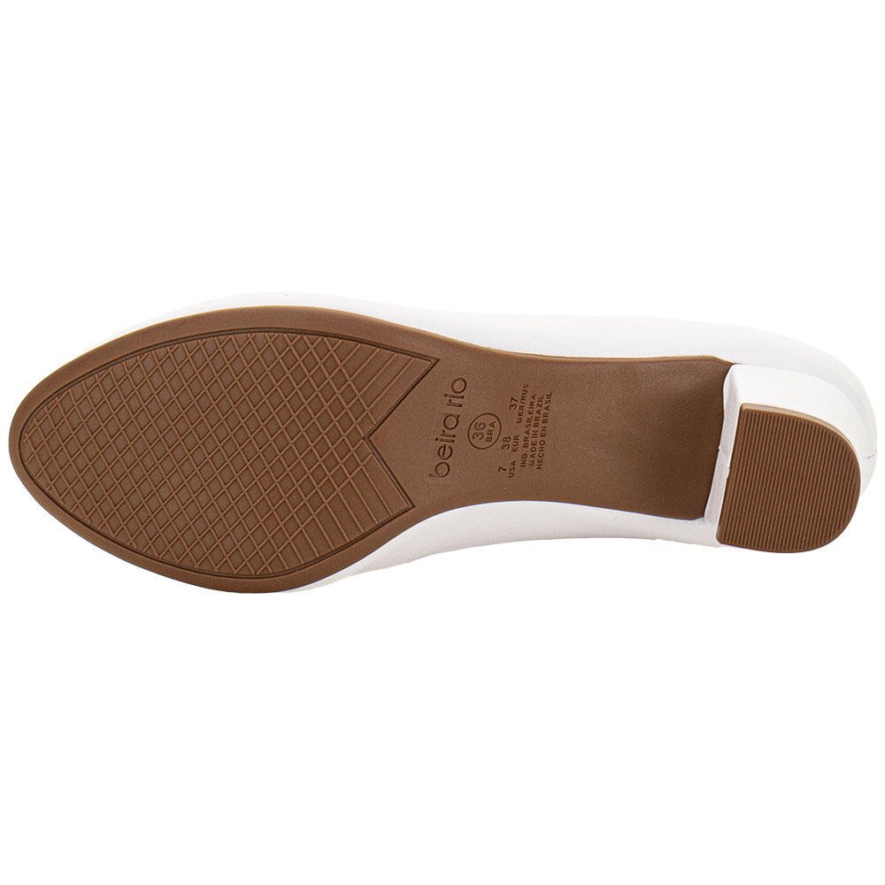 SAPATO FEMININO SALTO GROSSO BEIRA RIO 4777409 Branco 4