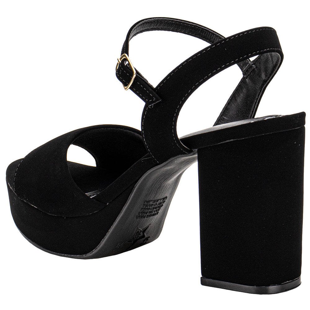 SANDÁLIA FEMININA MEIA PATA VIA MARTE 141006 Preto 2