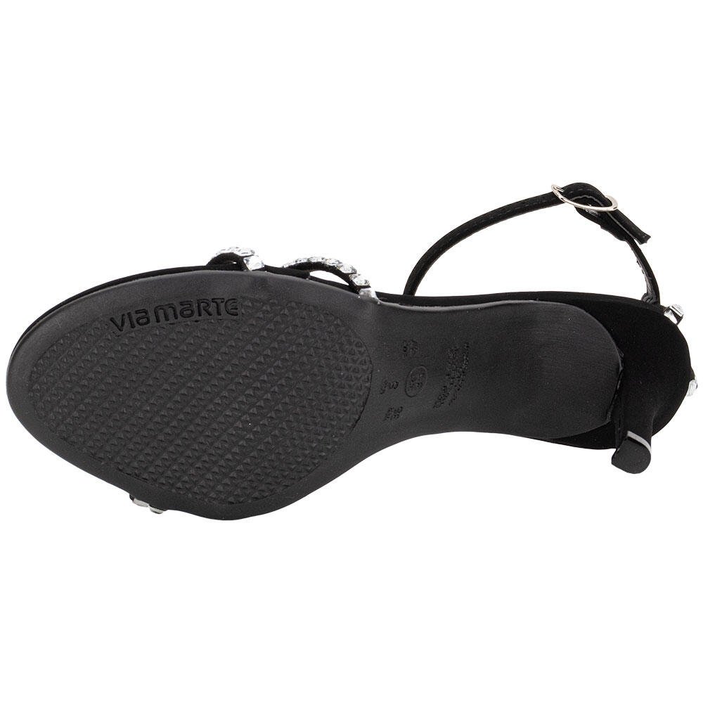 SANDÁLIA FEMININA SALTO FINO VIA MARTE 282002 Preto 4