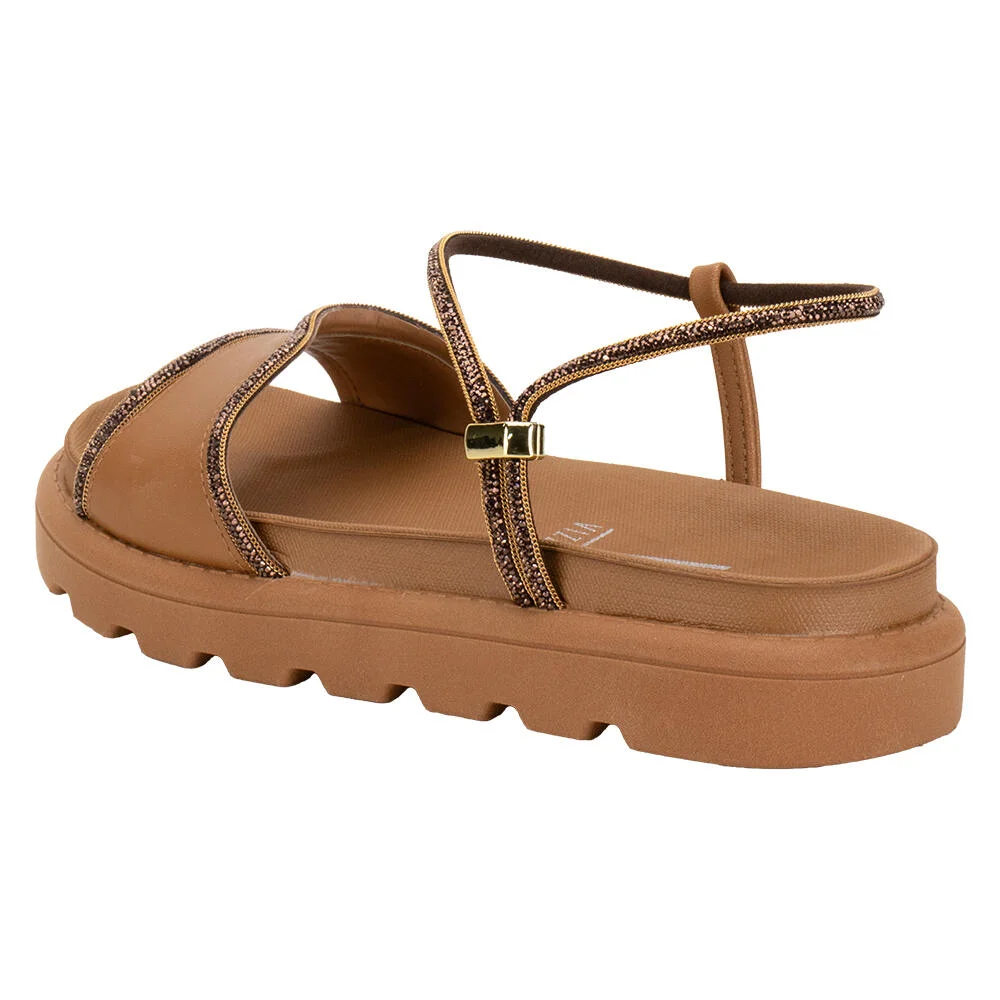 SANDÁLIA FEMININA FLAT VIZZANO 6459136 Marrom 4