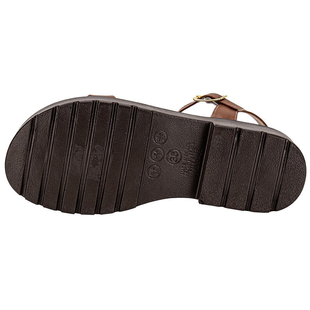 SANDÁLIA FEMININA SALTO GROSSO VIA SCARPA 177918865 Marrom 4