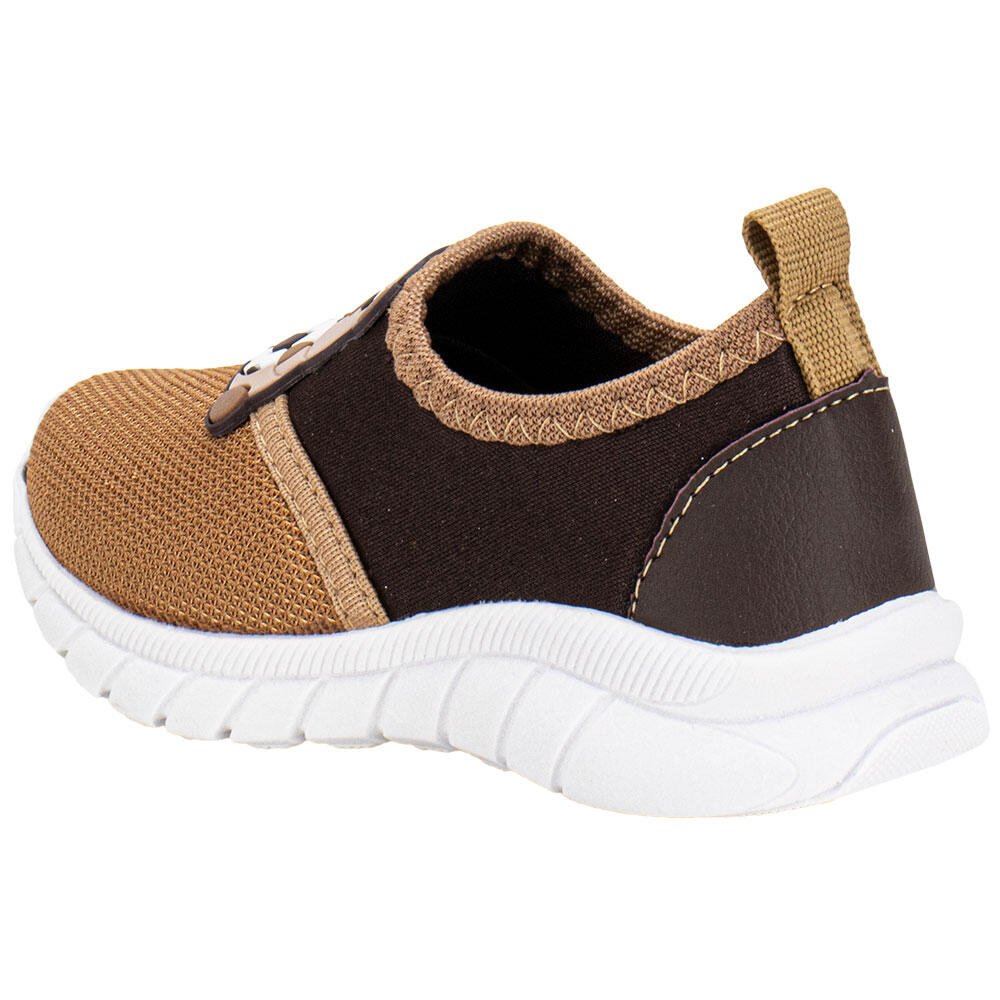 TÊNIS INFANTIL SLIP ON KIDS TOP 380/434 Bege/Marrom 3