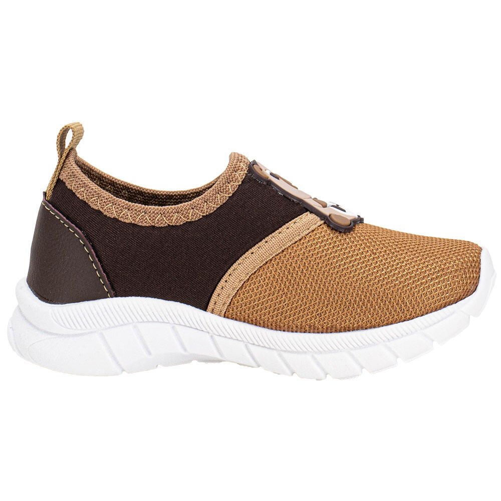 TÊNIS INFANTIL SLIP ON KIDS TOP 380/434 Bege/Marrom 5