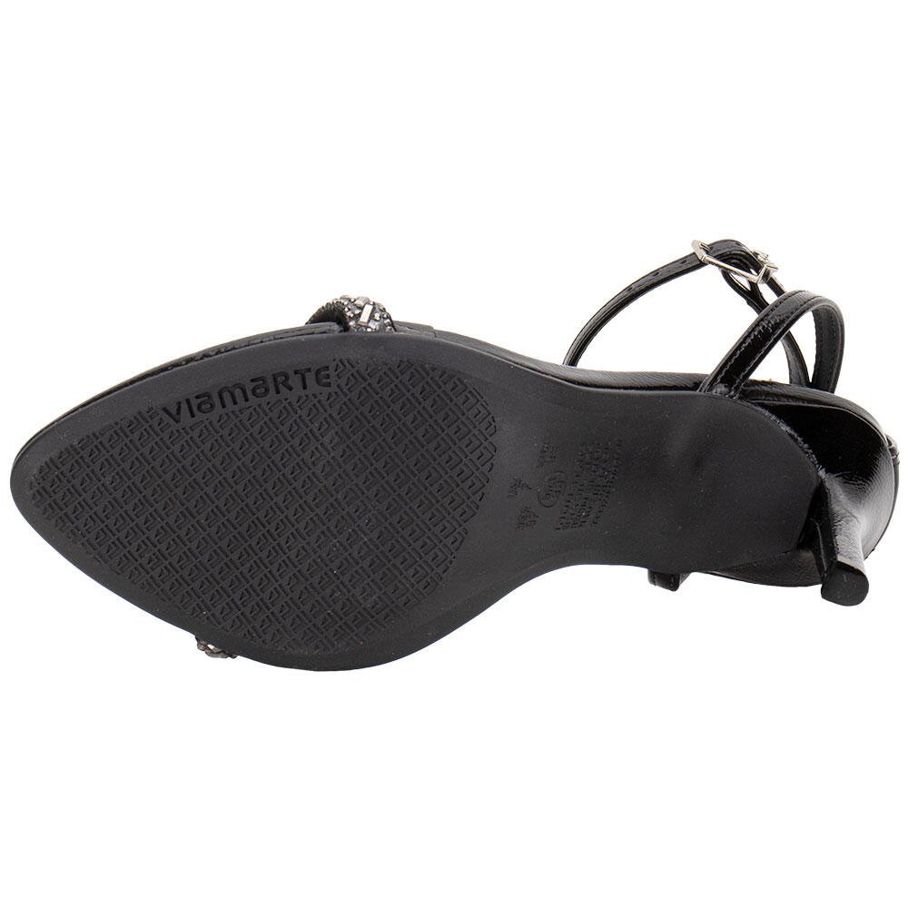SANDÁLIA FEMININA SALTO FINO VIA MARTE 337005 Preto 4