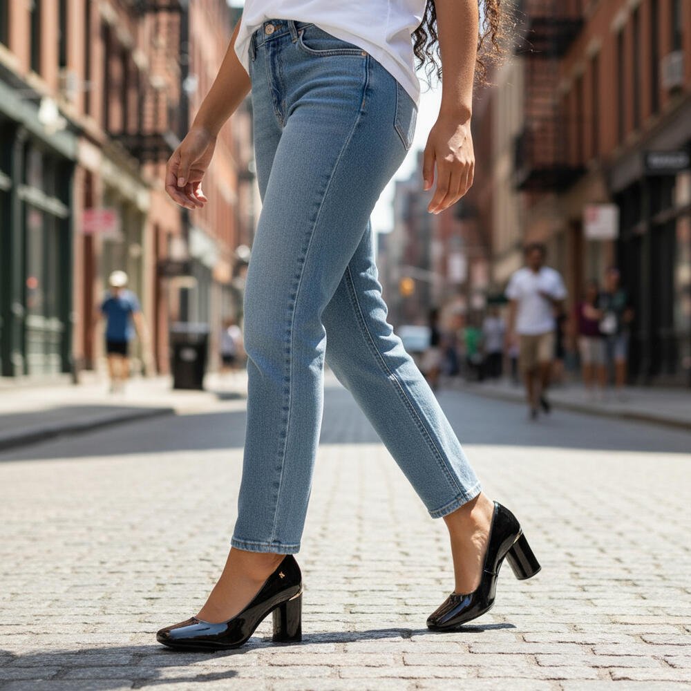 SAPATO FEMININO SALTO GROSSO VIA MARTE 062016 Preto 2