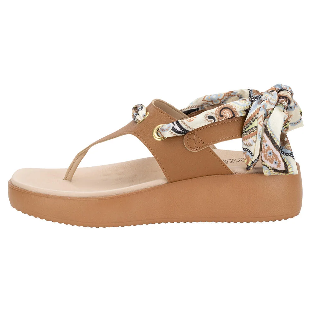 SANDÁLIA FEMININA ANABELA MODARE 7189113 Camel 3