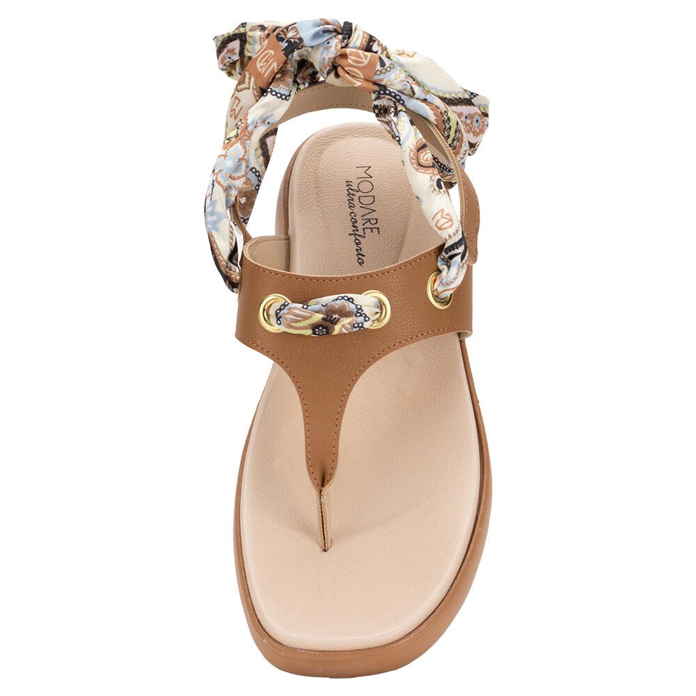 SANDÁLIA FEMININA ANABELA MODARE 7189113 Camel 5