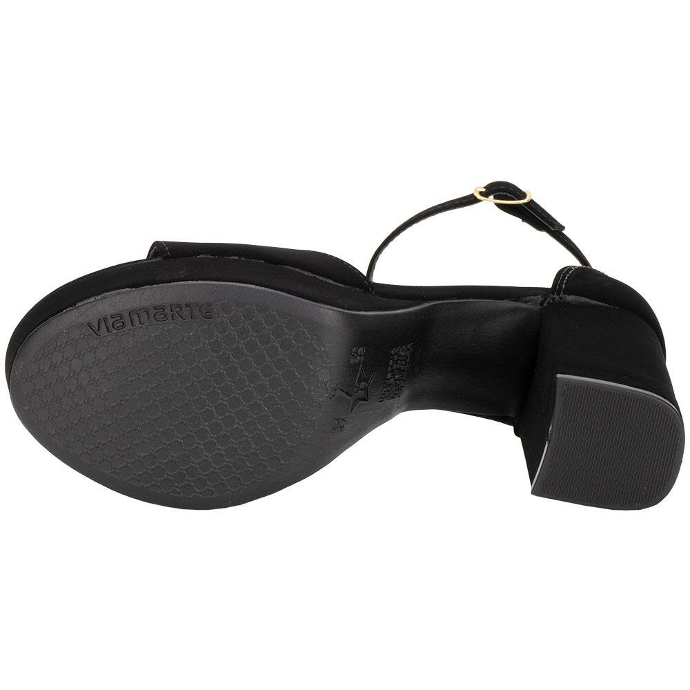SANDÁLIA FEMININA MEIA PATA VIA MARTE 141025 Preto 4