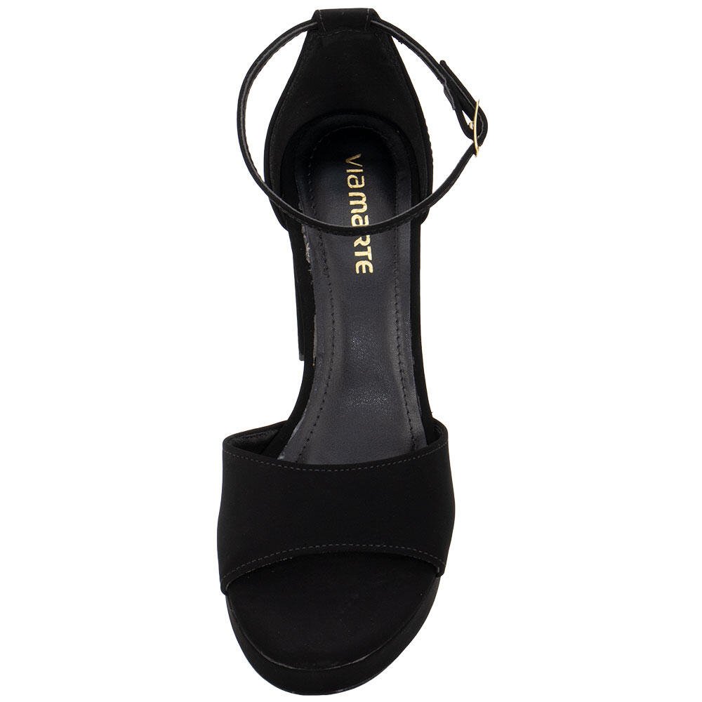 SANDÁLIA FEMININA MEIA PATA VIA MARTE 141025 Preto 5