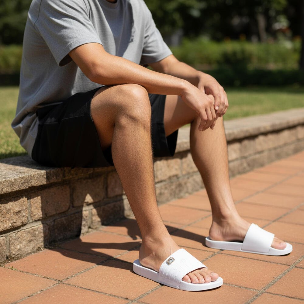 CHINELO MASCULINO SLIDE  R10 RIDER 12562 Branco 2