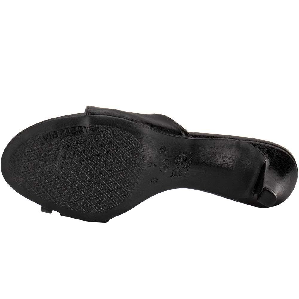 TAMANCO FEMININO SALTO FINO VIA MARTE 154034 Preto 4