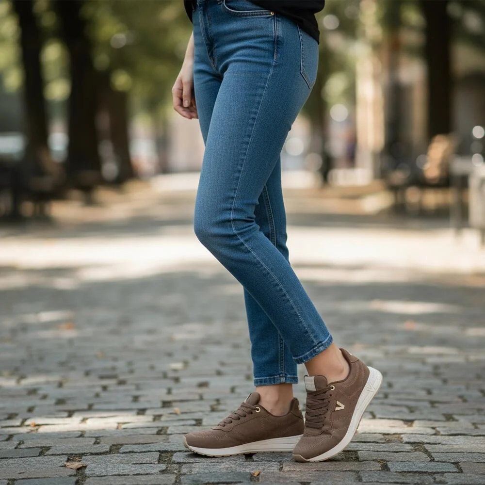 TÊNIS FEMININO CAUSAL VIA MARTE 286001 Marrom 2