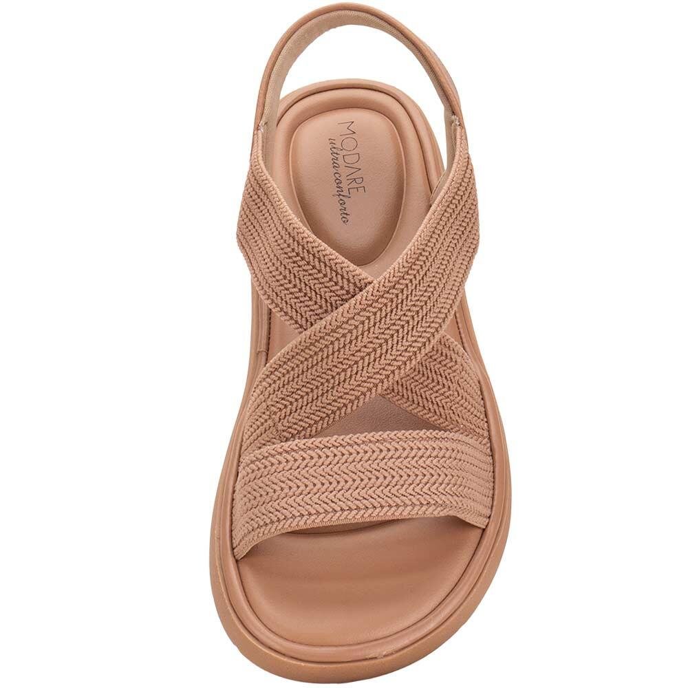 SANDÁLIA FEMININA FLAT MODARE 7208105 Bege 5