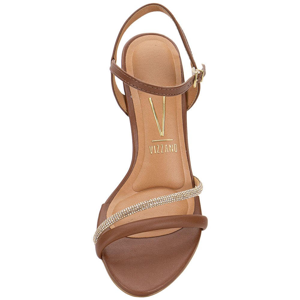SANDÁLIA FEMININA SALTO GROSSO VIZZANO 62621034 Marrom 4