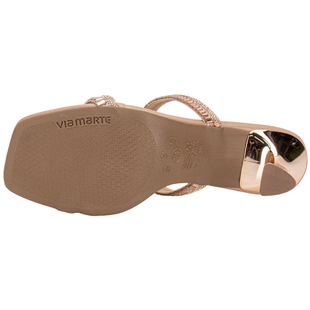 TAMANCO FEMININO SALTO TAÇA VIA MARTE 166026 Dourado 3