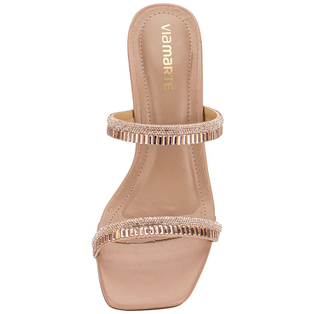 TAMANCO FEMININO SALTO TAÇA VIA MARTE 166026 Dourado 4