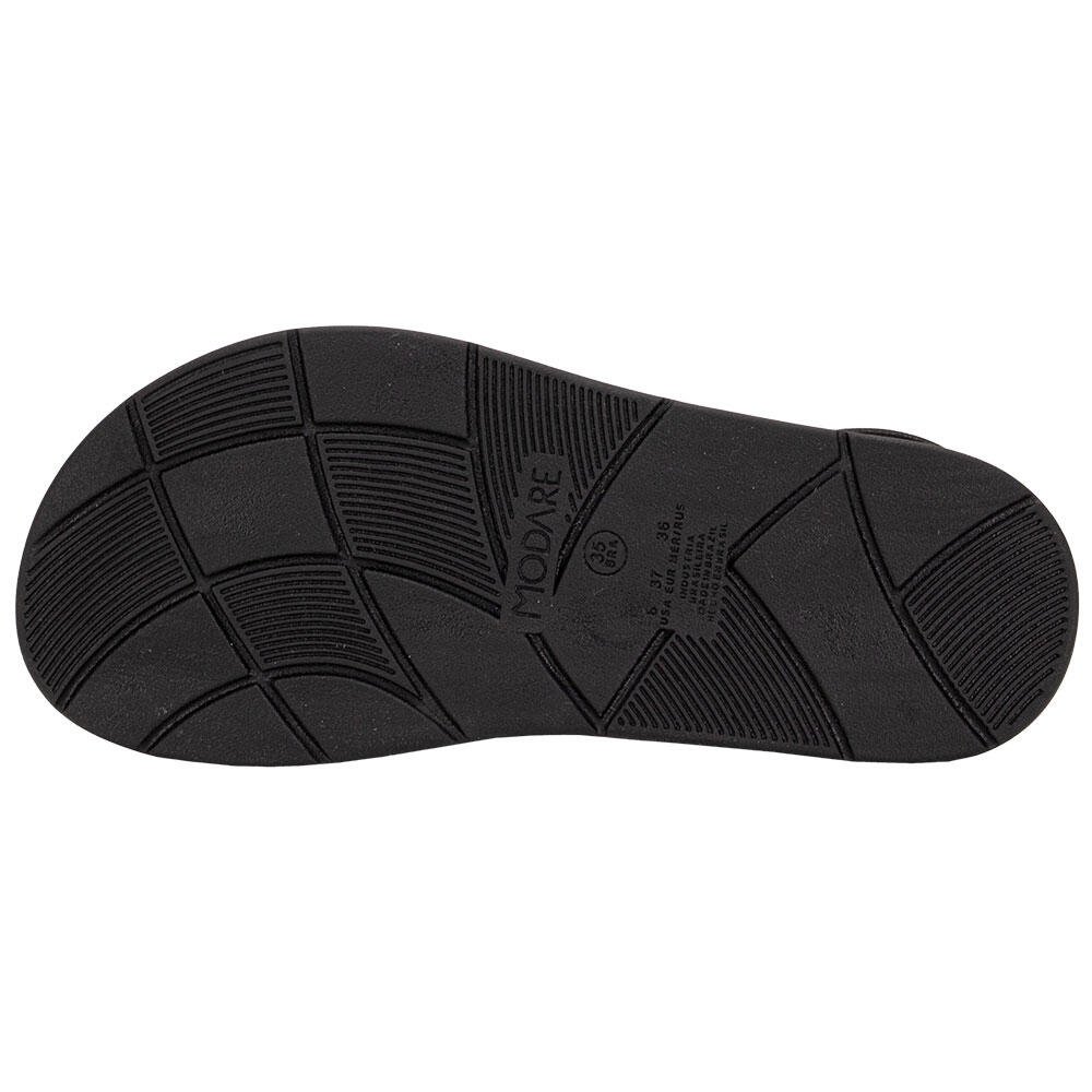 SANDÁLIA FEMININA FLAT MODARE 7208108 Preto 4