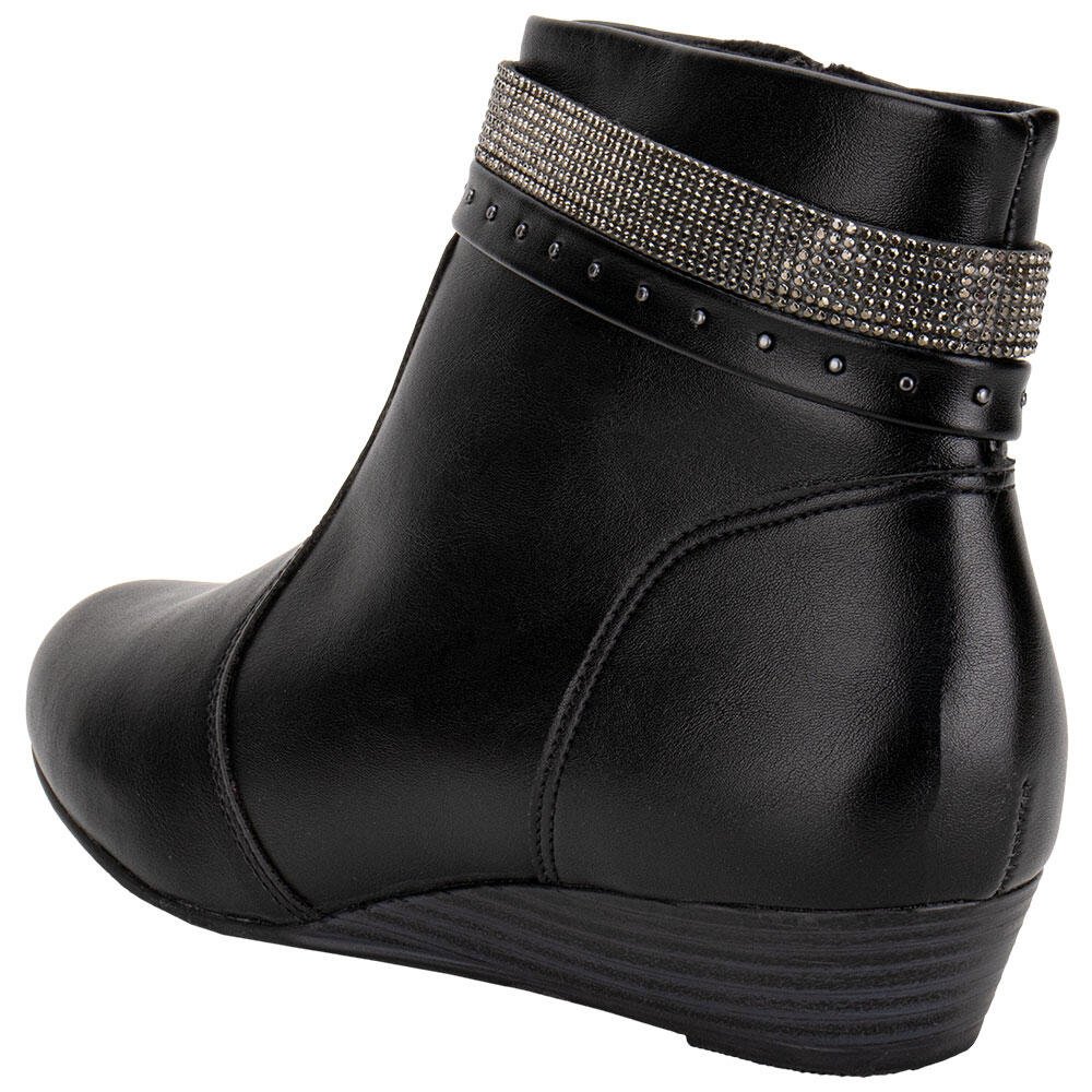 BOTA FEMININA CANO BAIXO MODARE 7076113 Preto 2