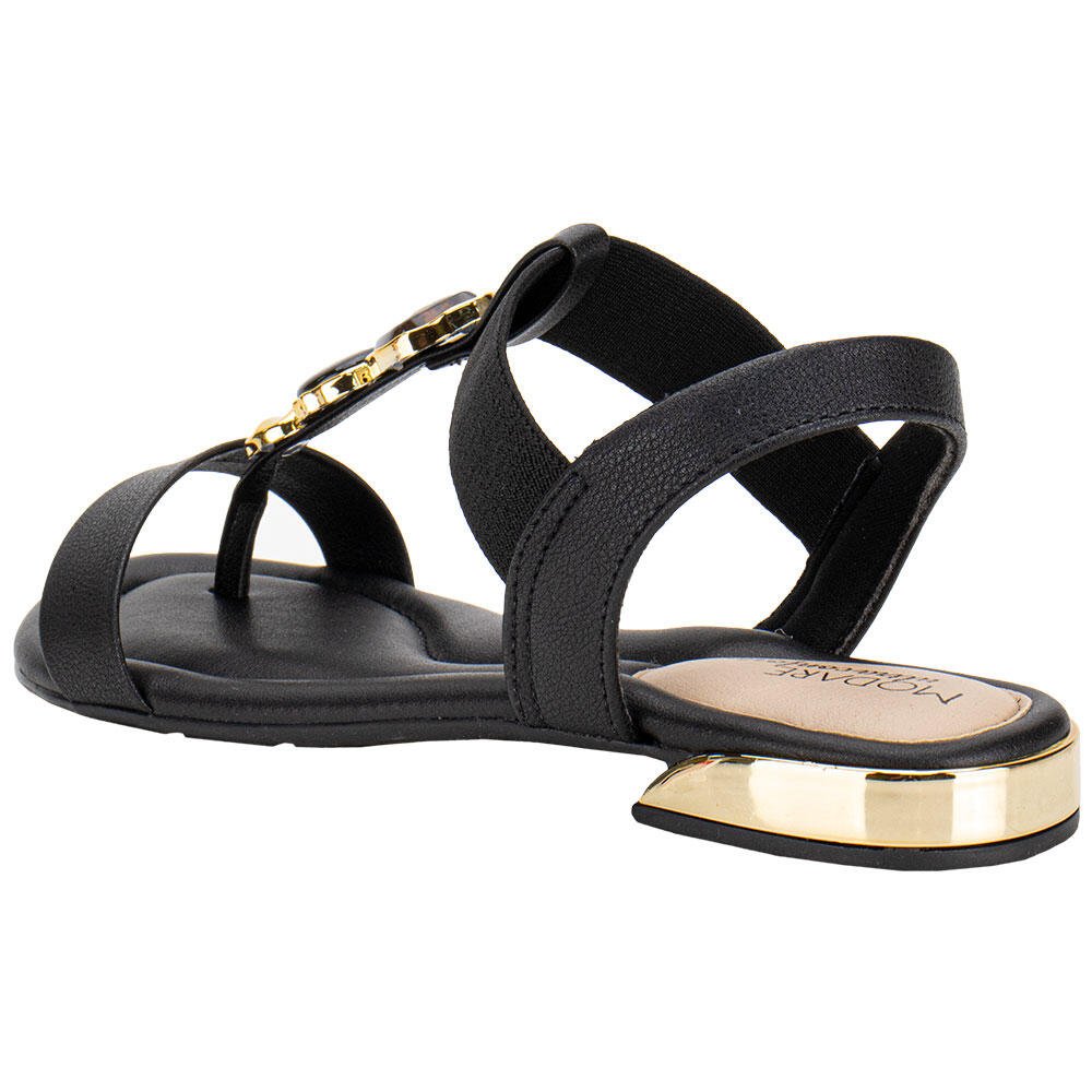 SANDÁLIA FEMININA FLAT MODARE 7217104 Preto 2