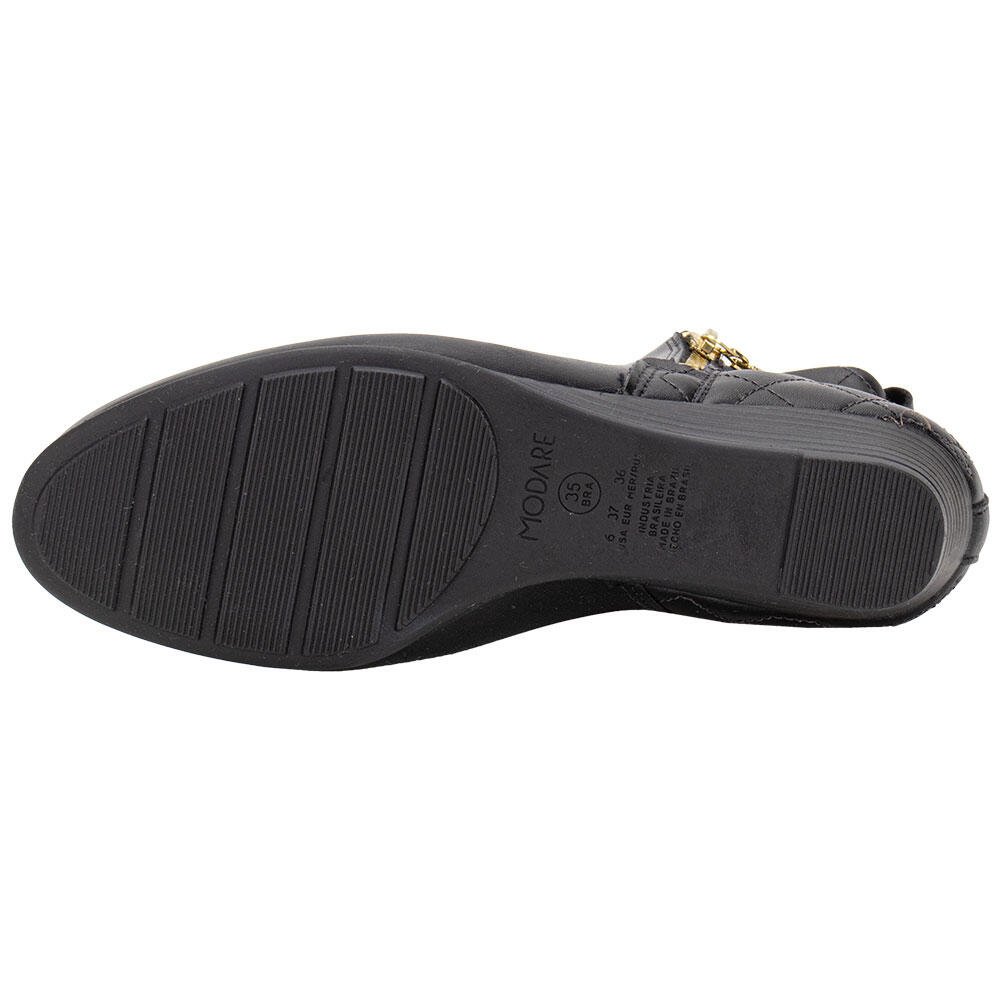 BOTA FEMININA CANO BAIXO MODARE 7076102 Preto 4