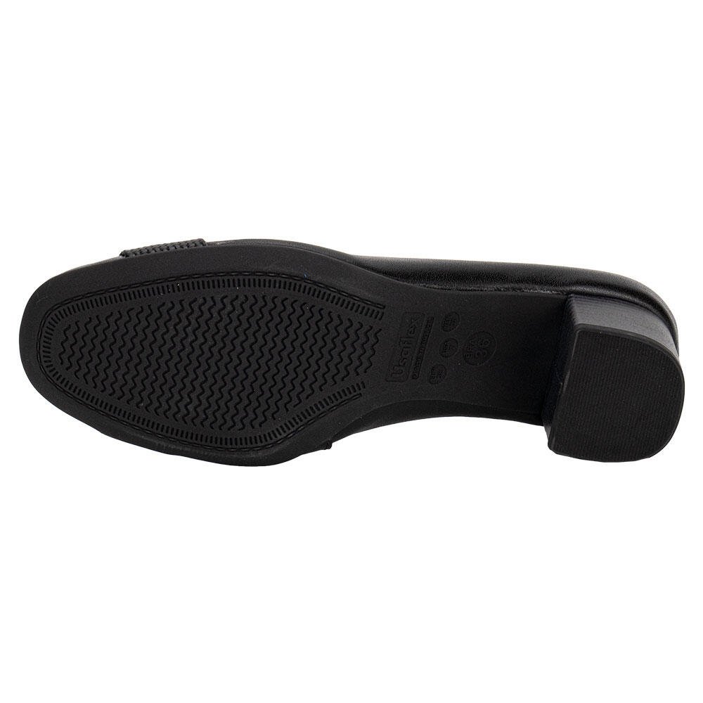 SAPATO FEMININO SALTO GROSSO USAFLEX MA0804 Preto 4