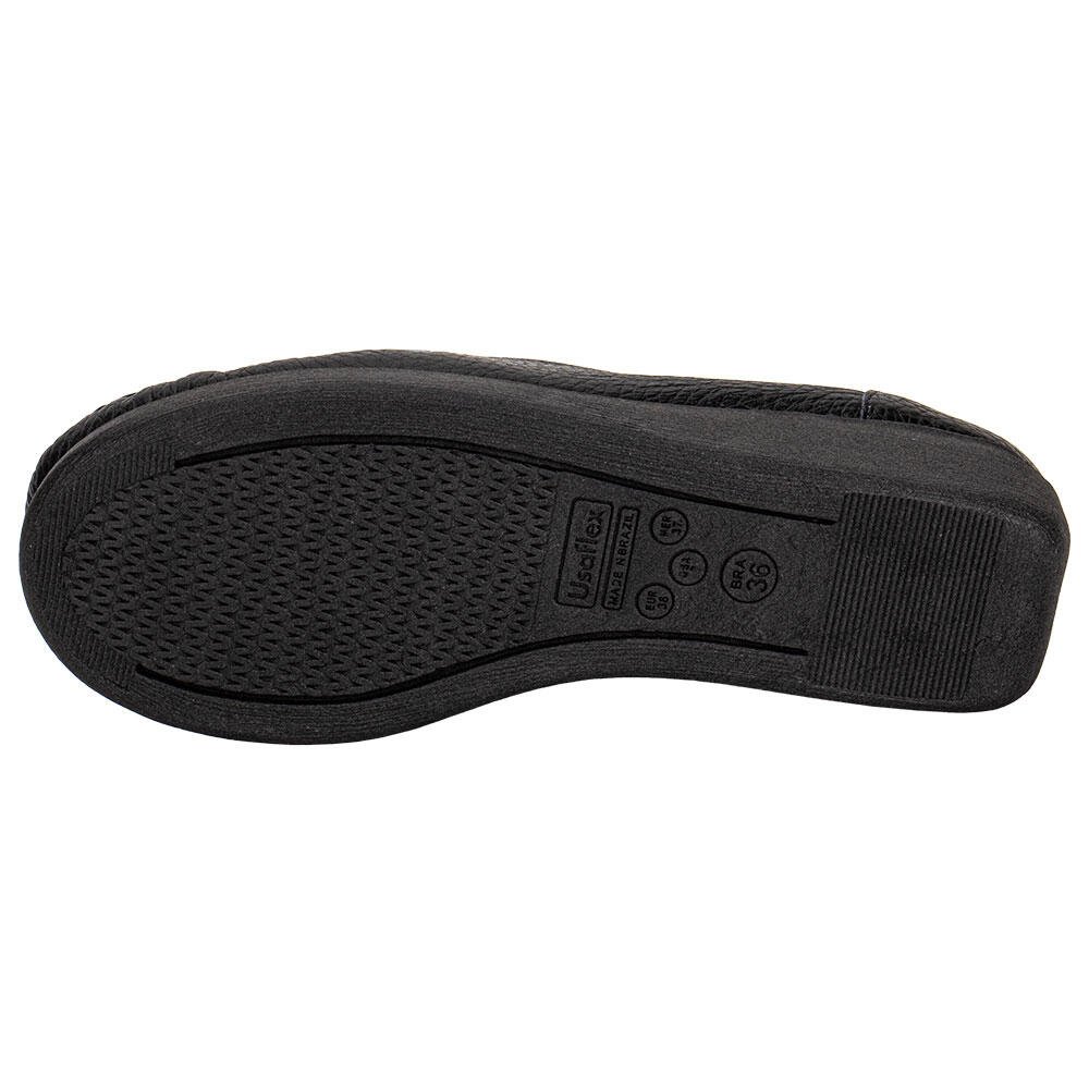 MOCASSIM FEMININO ANABELA USAFLEX 5743PL082 Preto 4