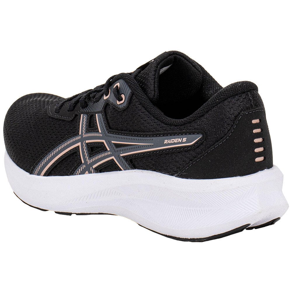 TÊNIS FEMININO RAIDEN 5 ASICS 1012C048 Preto 3